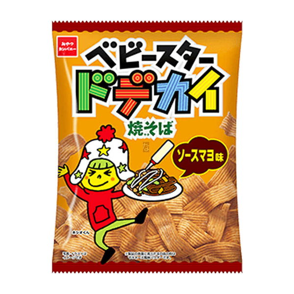 Baby Star Big Dodekai Yakisoba Sauce Mayo Chips 67 g