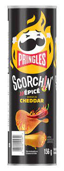 PRINGLES SCORCHIN CHEDDAR 156G