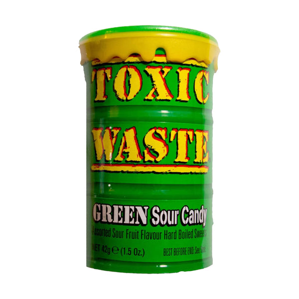 Toxic Waste Green Sour Candy Drum 42 gr