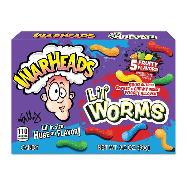 WARHEADS LIL WORMS THEATER BOX 99G