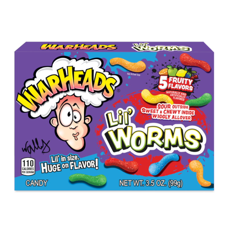 WARHEADS LIL' WORMS (THEATERBOX) 99GR