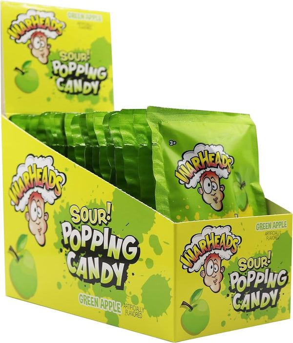 Warheads Pop Candy Green Apple