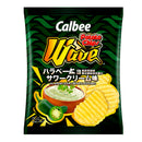 CALBEE WAVE POTATO CHIPS JALAPENO SOUR CREAM 190G