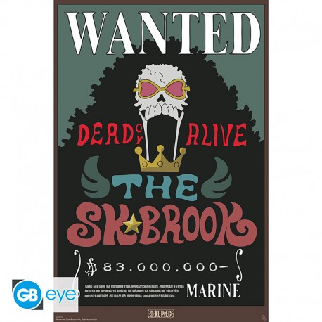ONE PIECE - Poster Maxi 91,5x61 - Wanted Brook