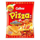 CALBEE POTATO CHIPS SPICY MELTY CHEESE PIZZA 55G