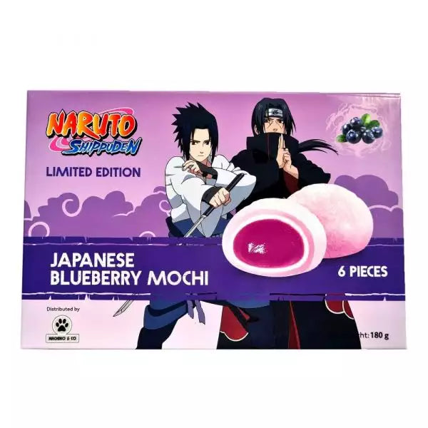 Naruto Japanese Blueberry Mochi Limited Edition 180 g 6 pcs