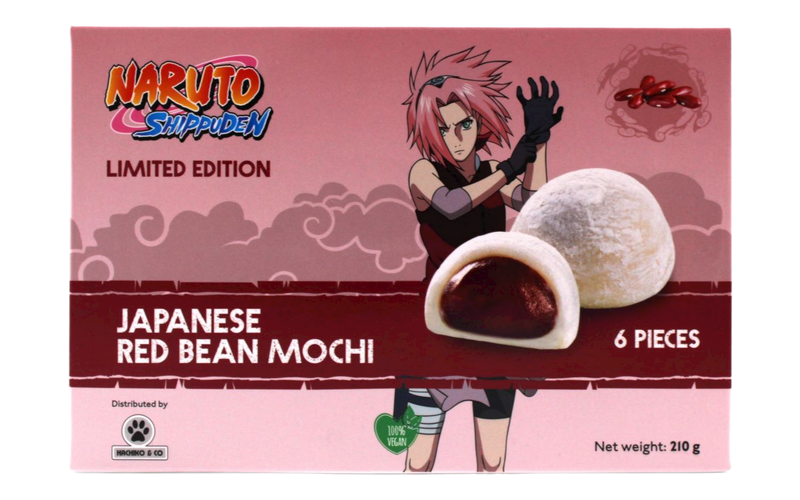 Naruto Japanese Red Bean Mochi Limited Edition 210 g 6 pcs