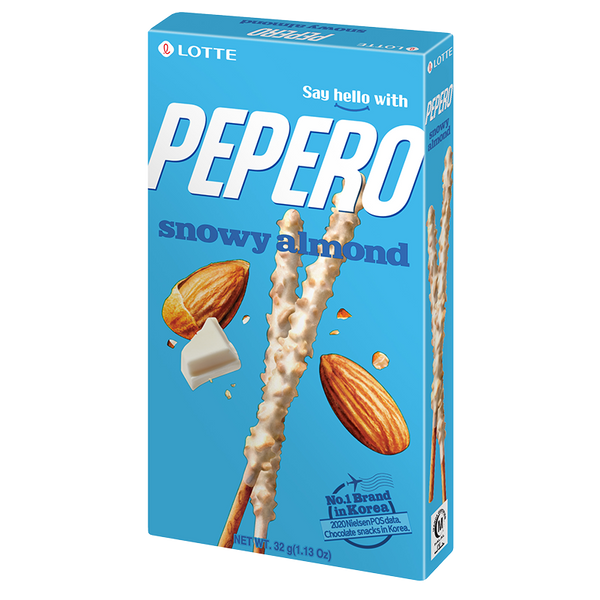 Pepero - Snowy Almond Sticks 32 gr